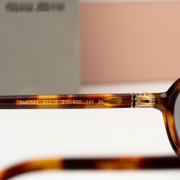 Miu Miu REGARD Women Sunglasses Havana Mahogany Grey MU04ZS 21C40O NEW AUTHENTIC main image 7